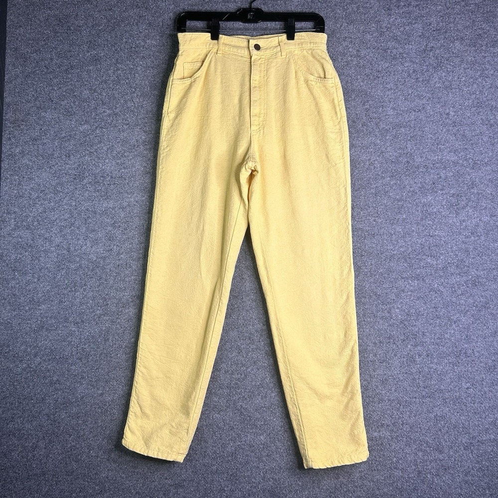 Vintage 90's Lee Womens High Rise Jeans Size 13 Straight Leg Slim Fit Yellow